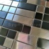 Carrelage inox métal pour mur cuisine ou salle de bains modele VIGO