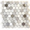 Mosaique carreaux hexagon en pierre sol ou mur BELLONA BEIGE