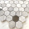 Mosaique carreaux hexagon en pierre sol ou mur BELLONA BEIGE