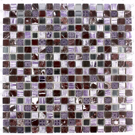 Mosaique pierre pour sol et mur salle de bain et douche ADEL